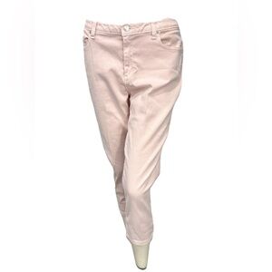 Michael Kors Izzy Cropped Skinny Jeans Blush Pink Size 10